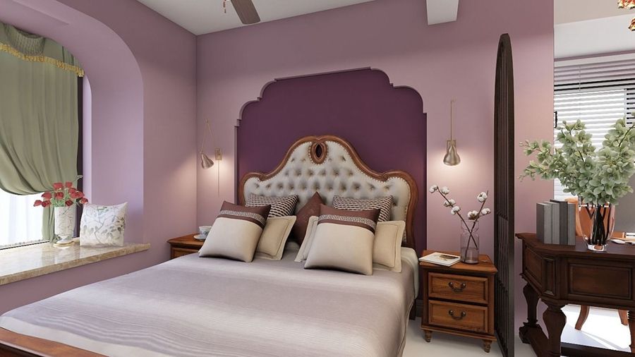 静安区紫兰苑105平美式风格三室户装修效果图