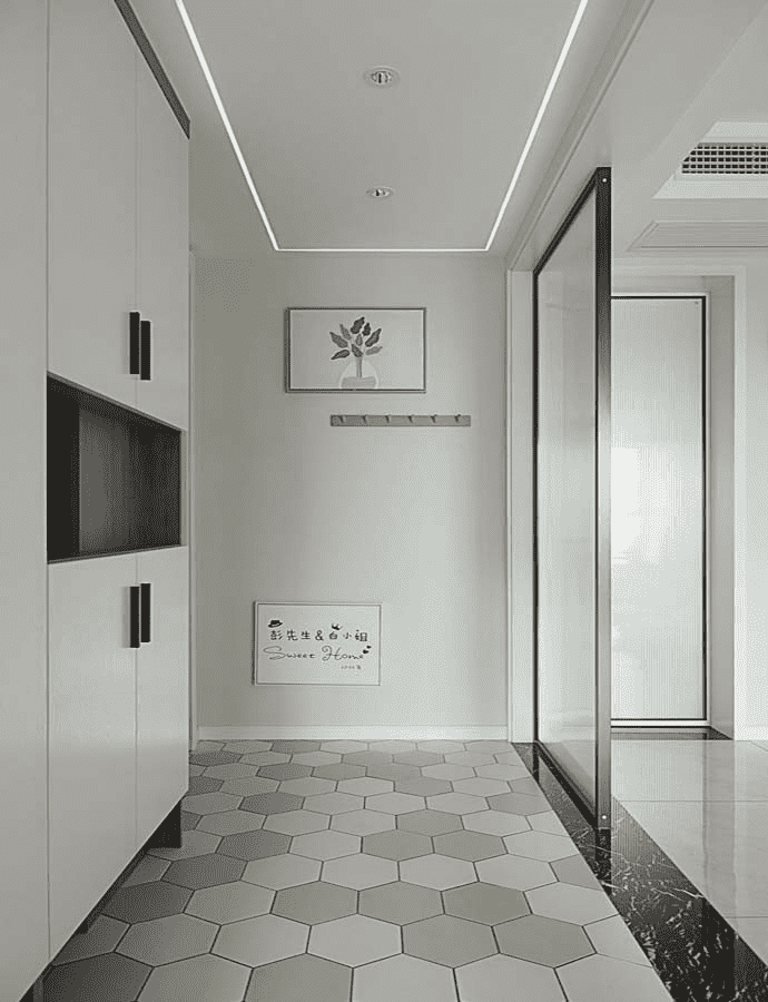 松江区天宝恬苑95平北欧风格两室户装修效果图