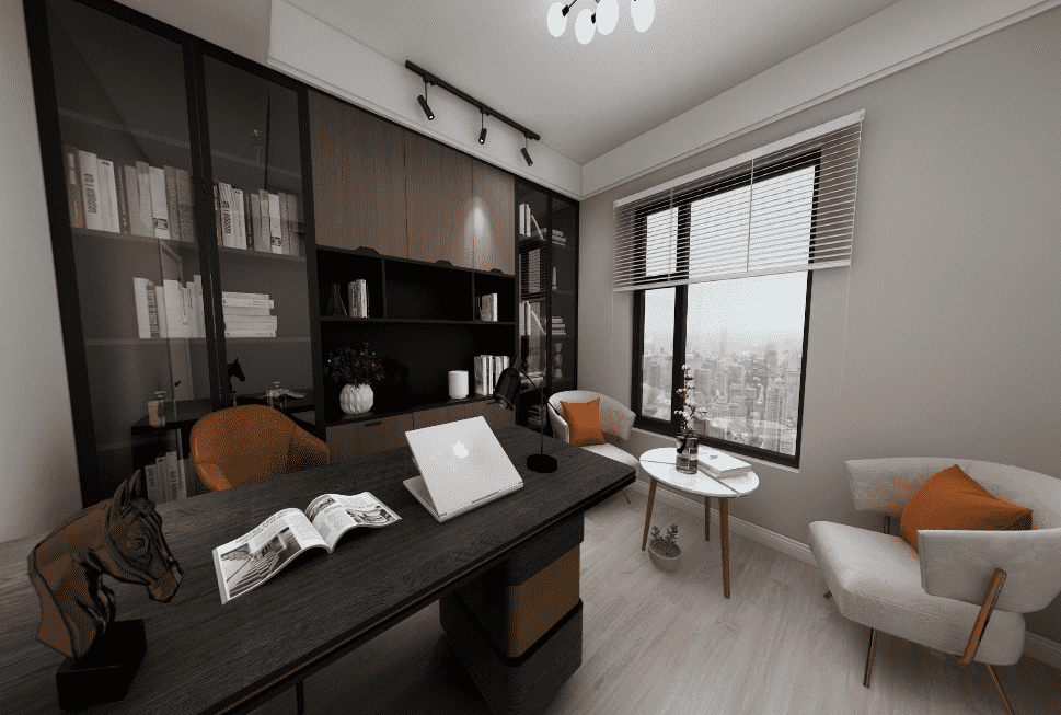 松江区金地都会艺境87平现代简约风格两室户装修效果图