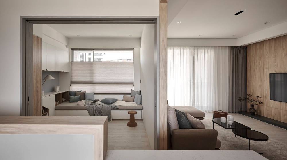 松江区中海锦园87平北欧风格一室户装修效果图