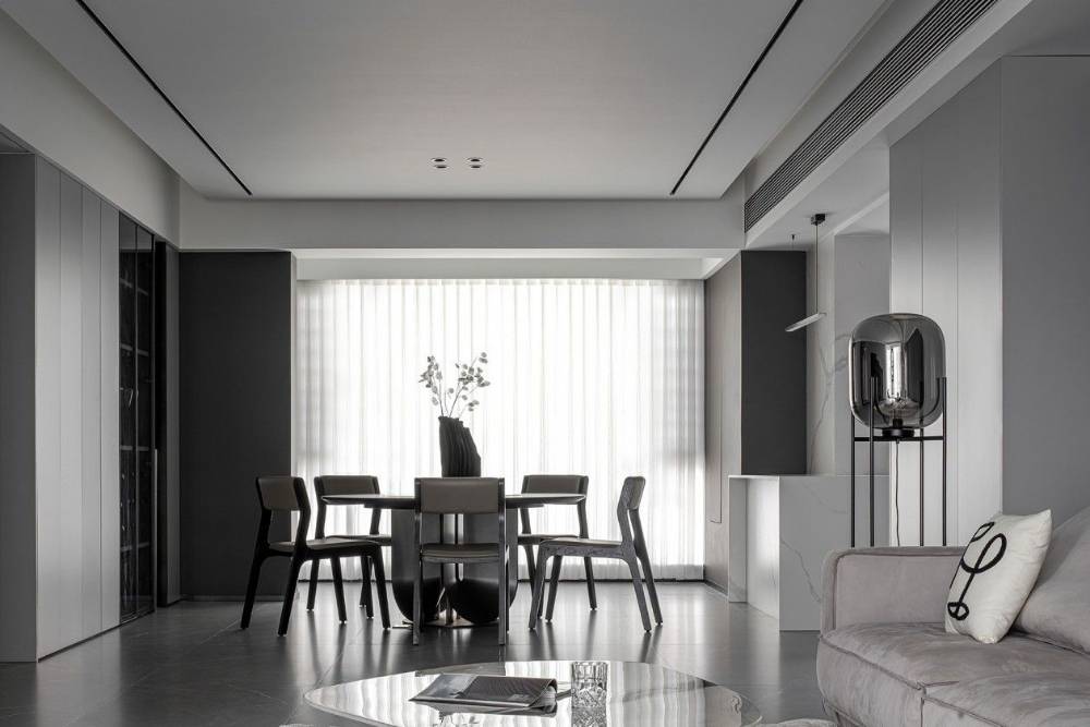 闵行区平阳绿家园103平现代简约风格两室户装修效果图