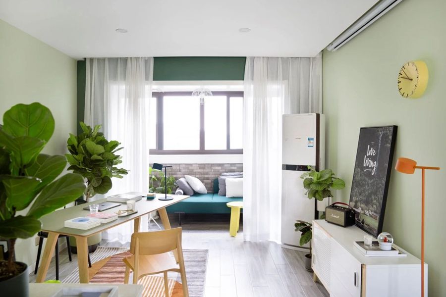 青浦区华富公寓80平现代简约风格两室户装修效果图