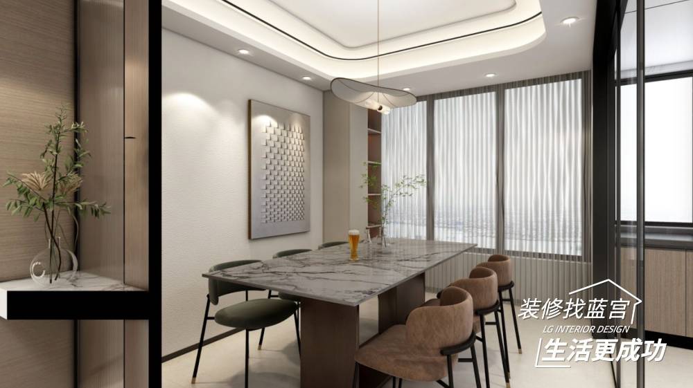 静安区均泰丽轩120平现代简约风格三室户装修效果图