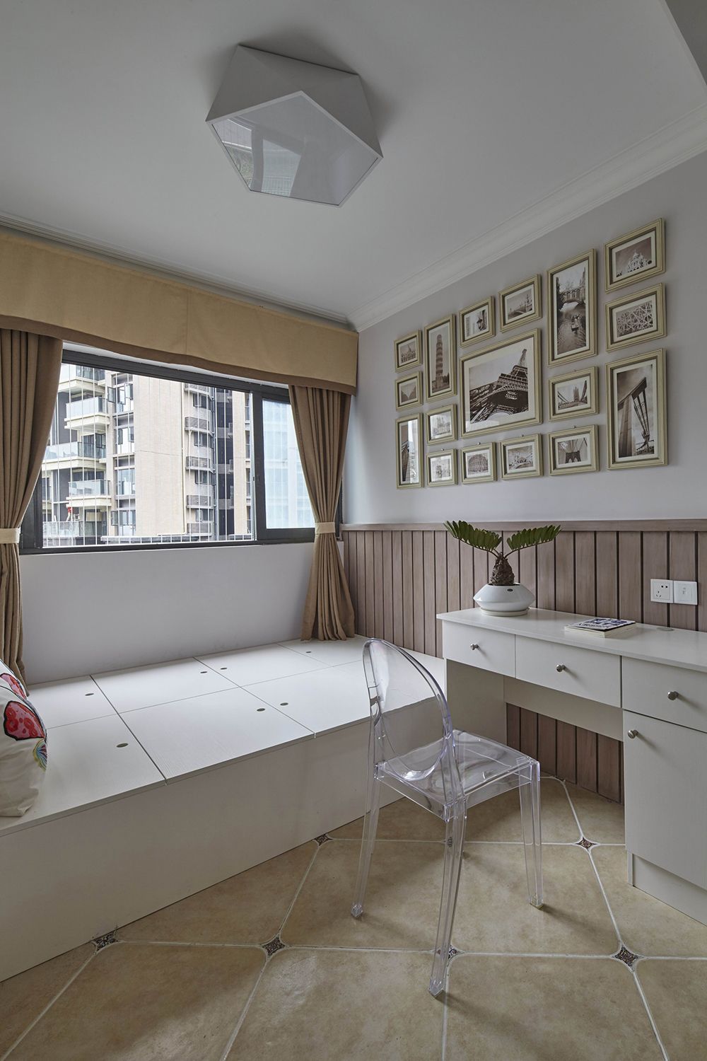 浦东汇福家园泰和里140平美式风格三室户装修效果图