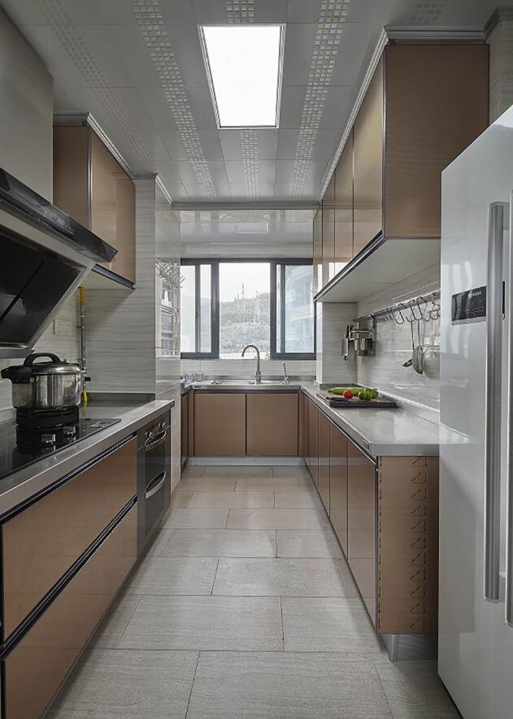 浦东汇福家园泰和里140平美式风格三室户装修效果图