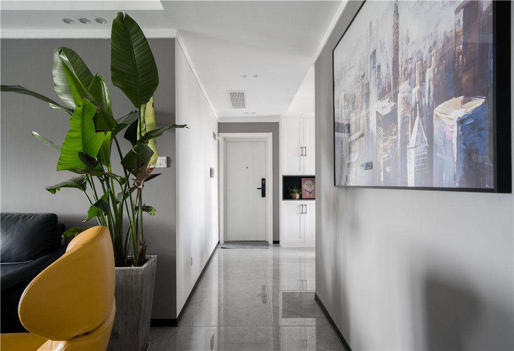 浦东巨洋豪园126平现代简约风格三室户装修效果图