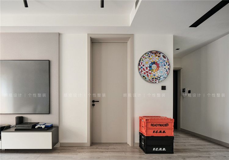 浦东新区地杰国际城130平现代简约风格三室户装修效果图