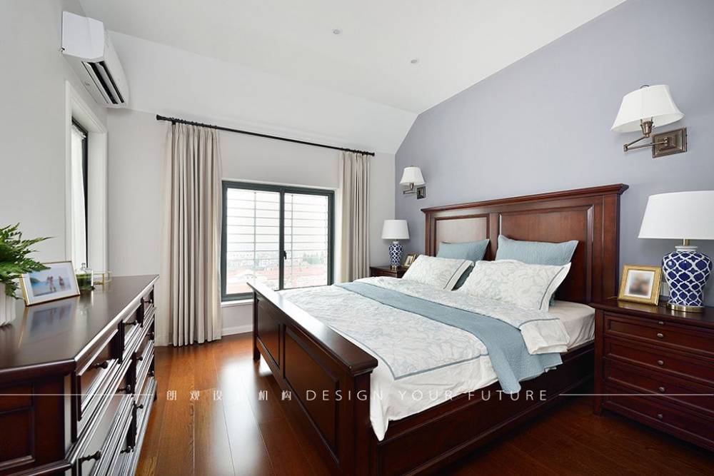 浦东新区泰苑公寓180平美式风格复式装修效果图