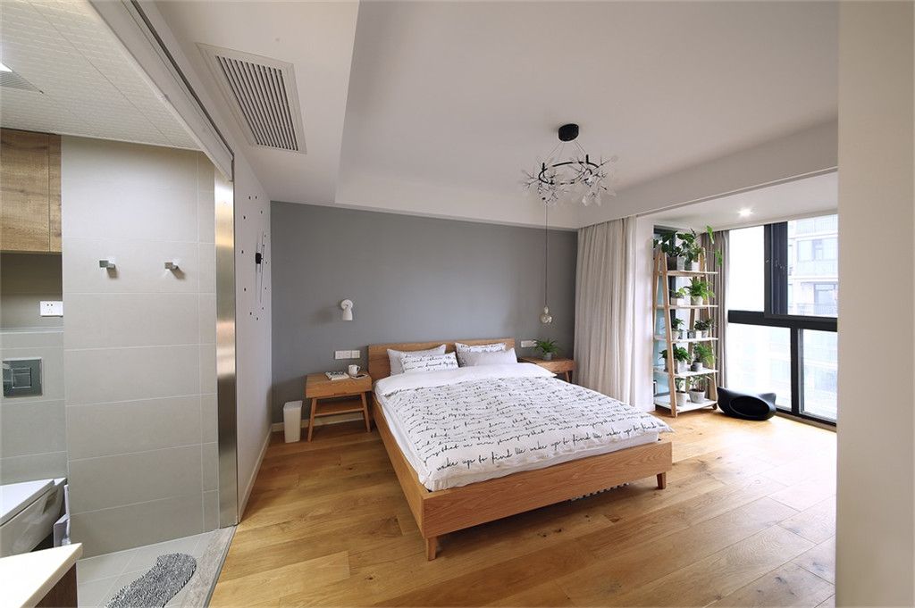 青浦区泰安公寓100平日式风格三室户装修效果图