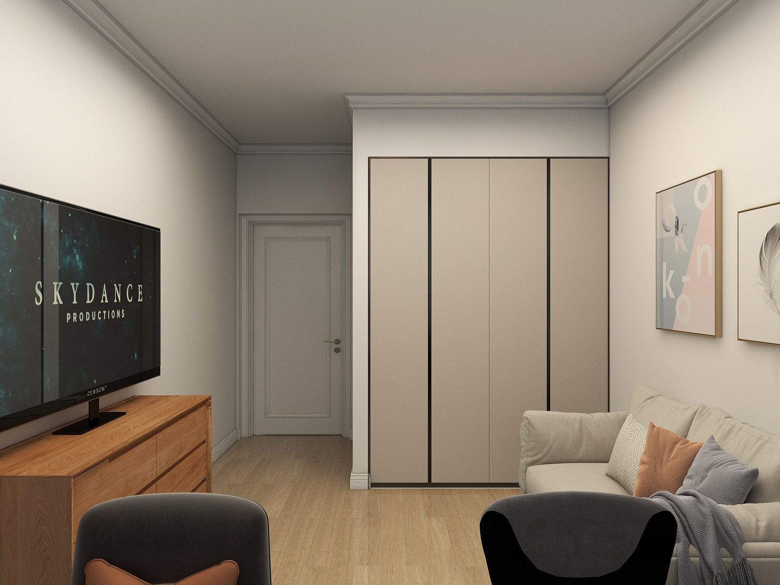 宫宵公寓嘉定区68平日式风格两室户装修效果图