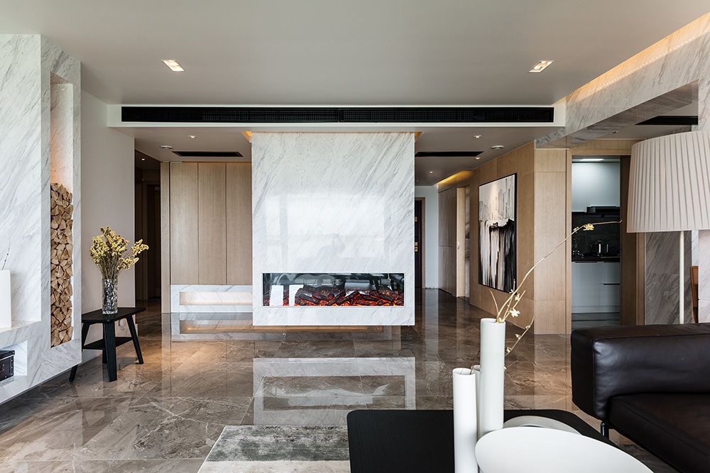 松江区牡丹逸庭120平现代简约风格四室户装修效果图