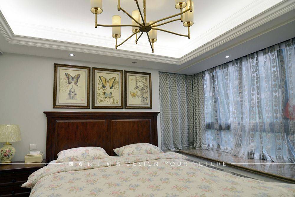 闵行区春申景城三期88平美式风格两室户装修效果图
