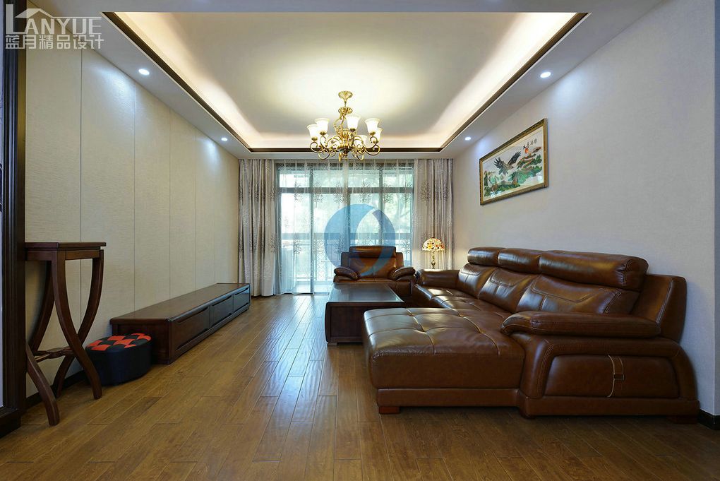 浦东中金海棠湾3期150平美式风格三室户装修效果图