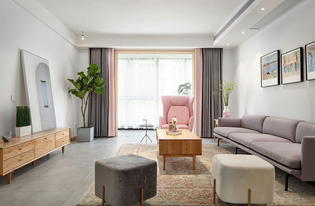 浦东环龙公寓200平现代简约风格复式装修效果图
