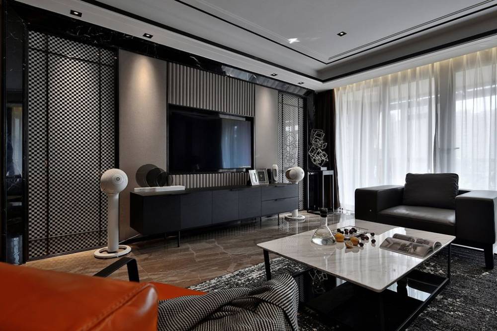浦东新区元朗公寓150平现代简约风格三室户装修效果图