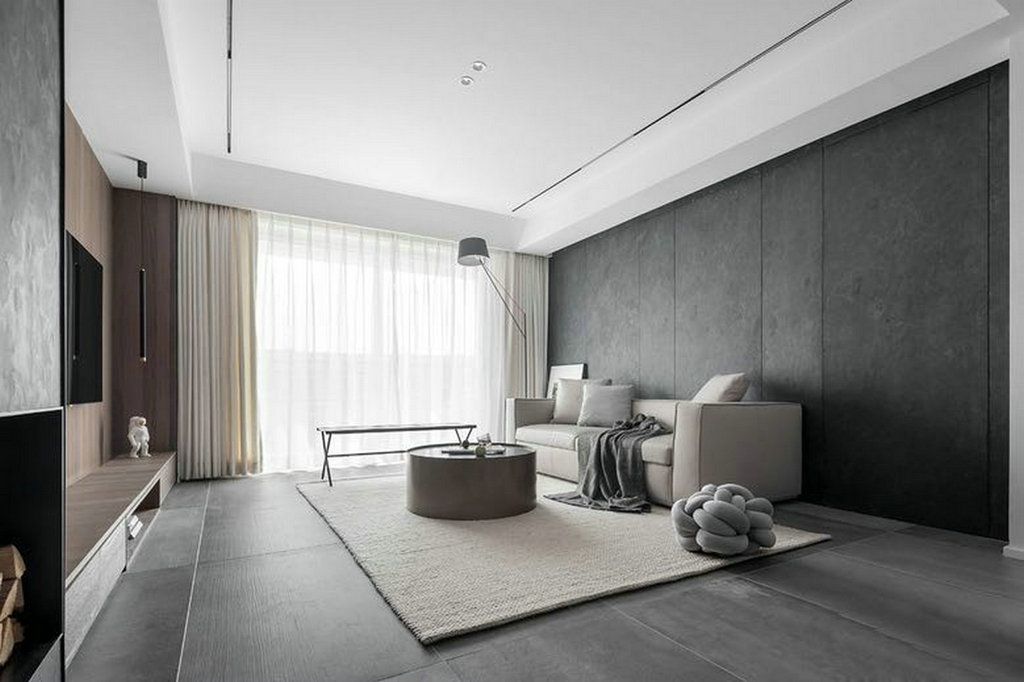 杨浦区现代星洲城122平现代简约风格三室户装修效果图