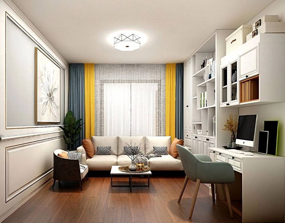 长宁区王子公寓130平欧式风格三室户装修效果图