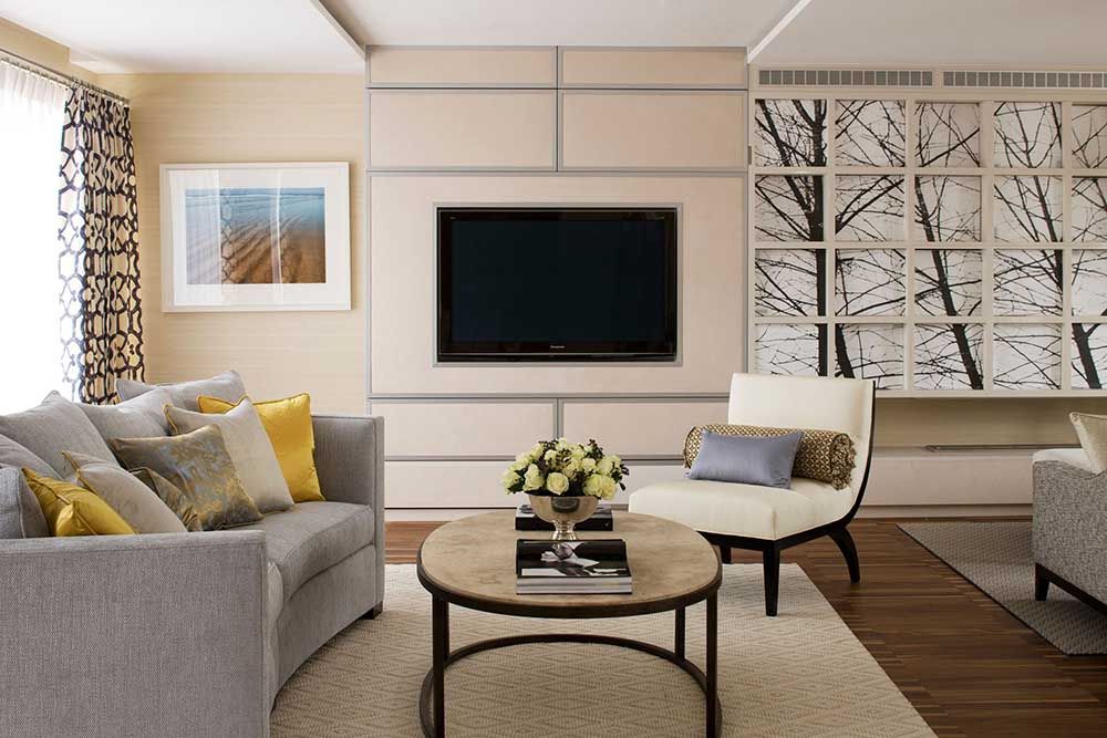 浦东新区伟莱家园92平美式风格两室户装修效果图