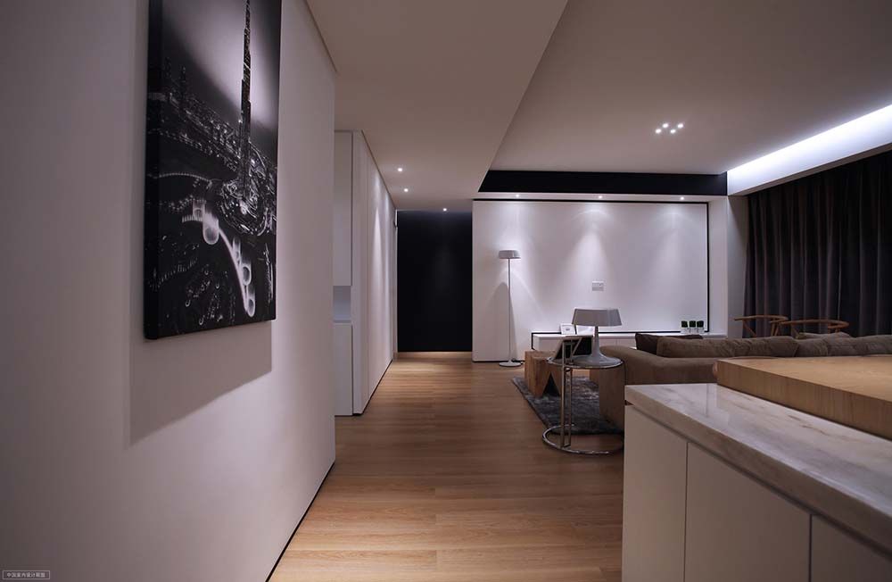 浦东新区天邦家园98平现代简约风格两室户装修效果图