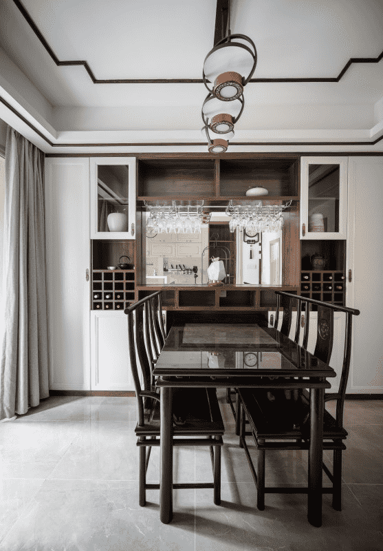 浦东142平新古典风格四房餐厅装修效果图