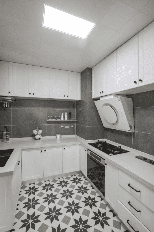 浦东新区83平简约风格二房厨房装修效果图