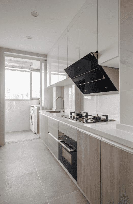 青浦区116平现代风格三房厨房装修效果图