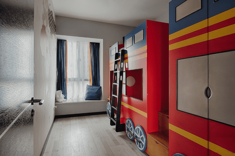 闵行区109平Art Deco风格三房儿童房装修效果图