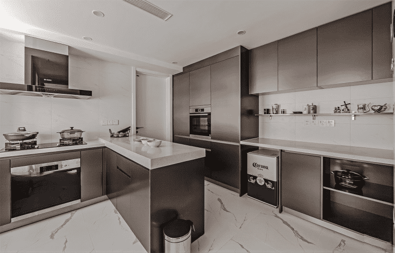 浦东新区80平简约风格二房厨房装修效果图