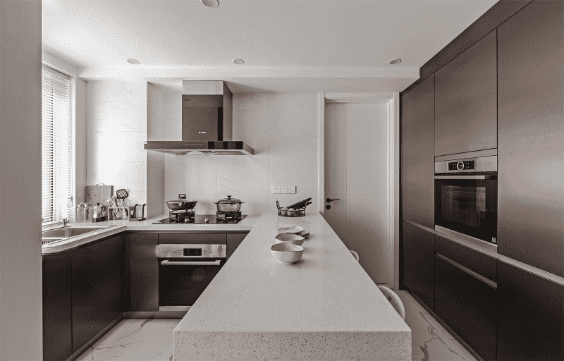 浦东新区80平简约风格二房厨房装修效果图