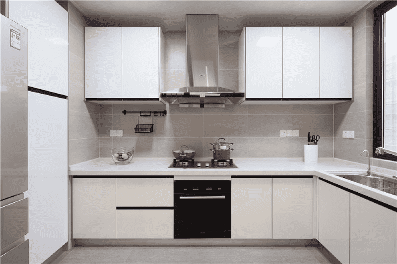 浦东新区92平简约风格二房厨房装修效果图