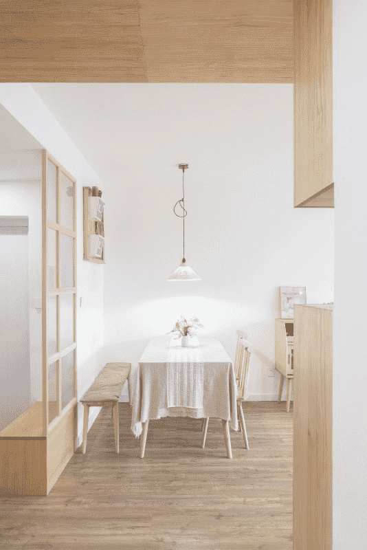 黄浦区96平日式风格二房餐厅装修效果图