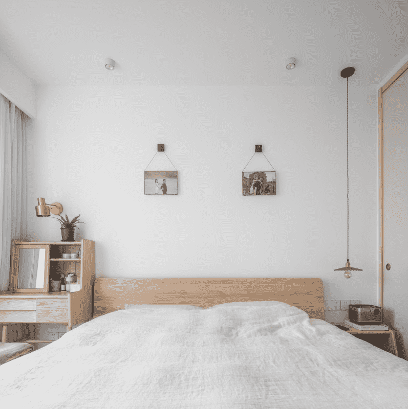 黄浦区96平日式风格二房卧室装修效果图