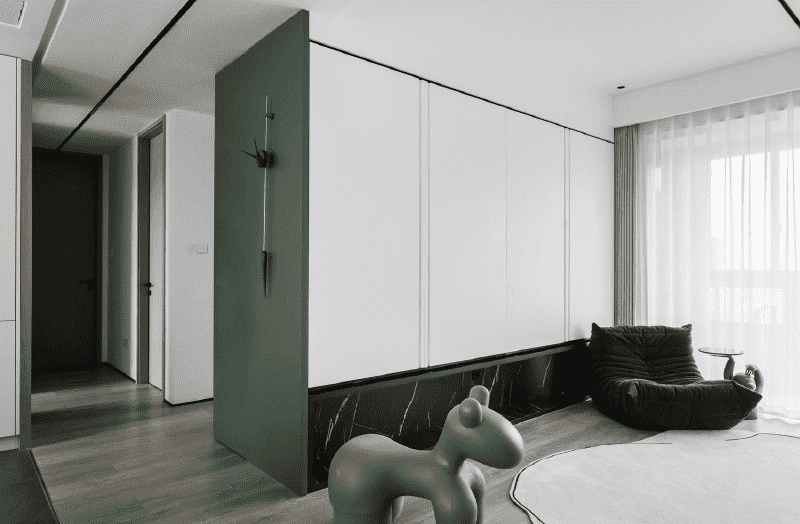 黄浦区160平现代风格四房客厅装修效果图