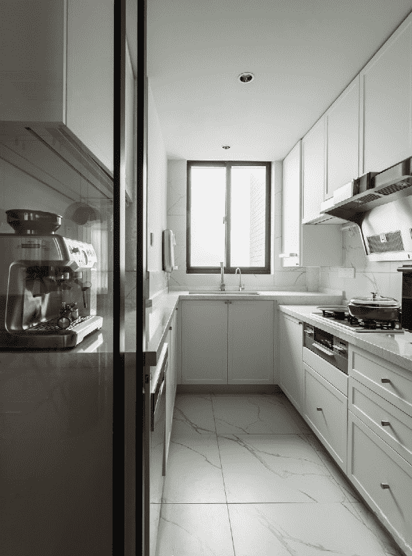 青浦区104平现代风格三房厨房装修效果图