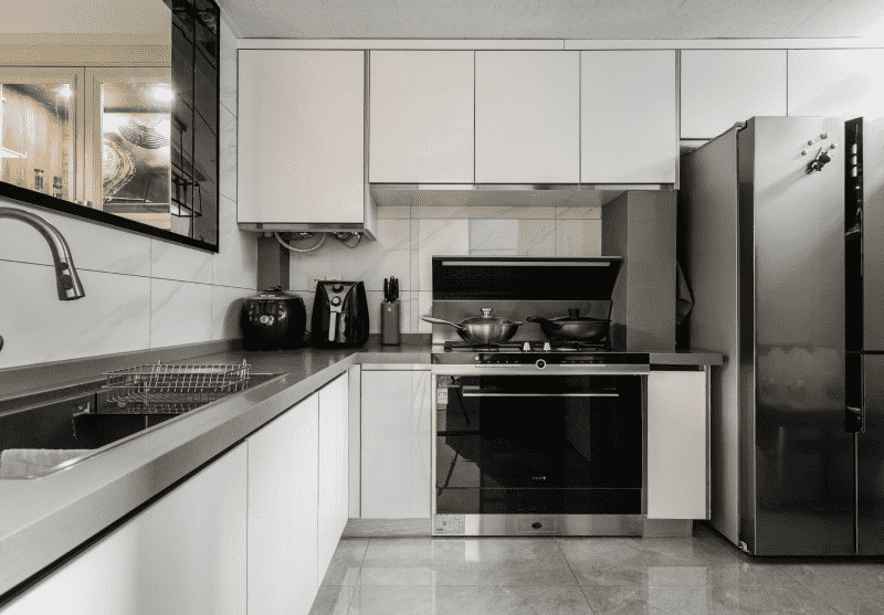浦东111平简约风格复式厨房装修效果图