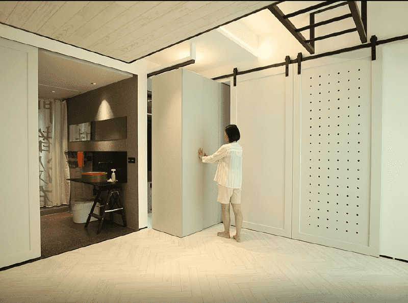 闵行区100平现代风格二房卧室装修效果图