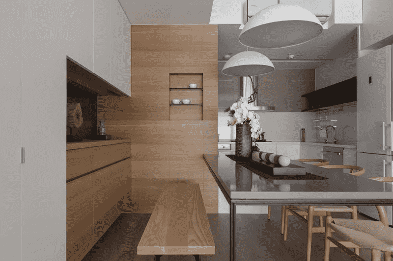 浦东新区130平简约风格三房厨房装修效果图