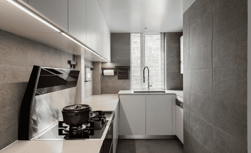 杨浦区93平简约风格二房厨房装修效果图
