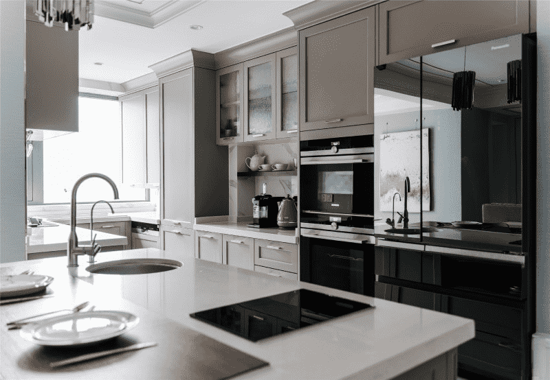 杨浦区106平美式风格三房厨房装修效果图