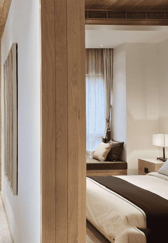 松江区107平日式风格复式卧室装修效果图