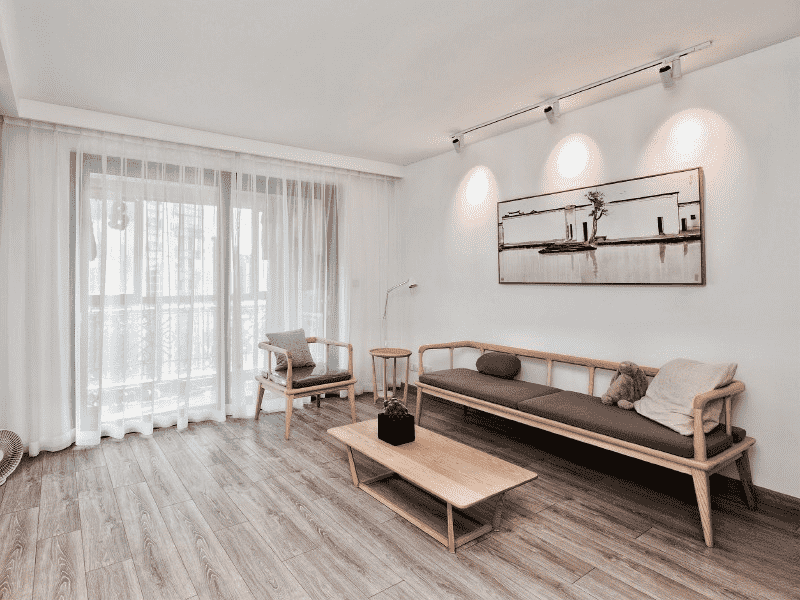 杨浦区107平简欧风格复式客厅装修效果图