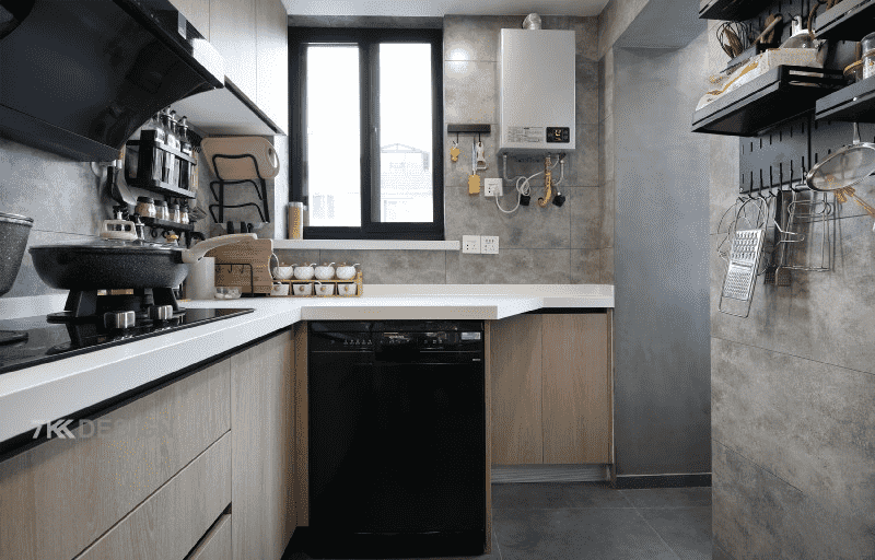 浦东82平北欧风格三房厨房装修效果图