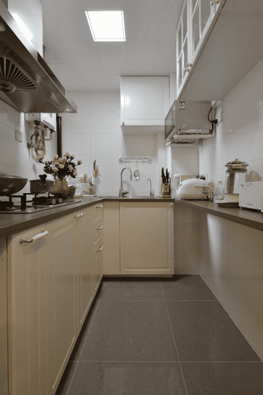 嘉定区95平美式风格二房厨房装修效果图