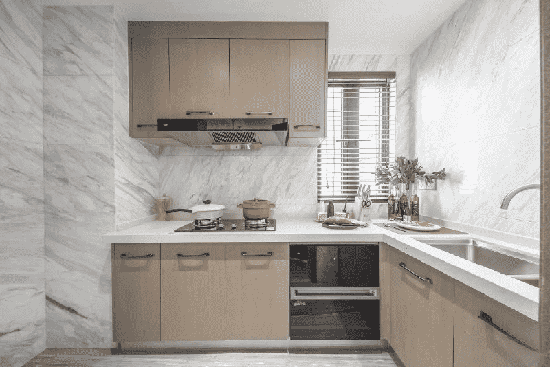 青浦区95平中式风格三房厨房装修效果图