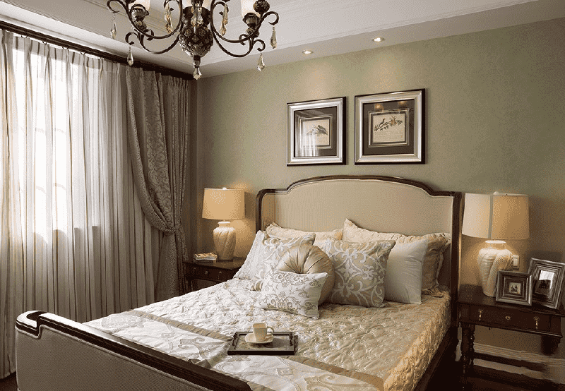 加州里350平美式风格别墅卧室装修效果图