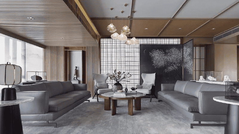 松江区477平中式风格四房客厅装修效果图