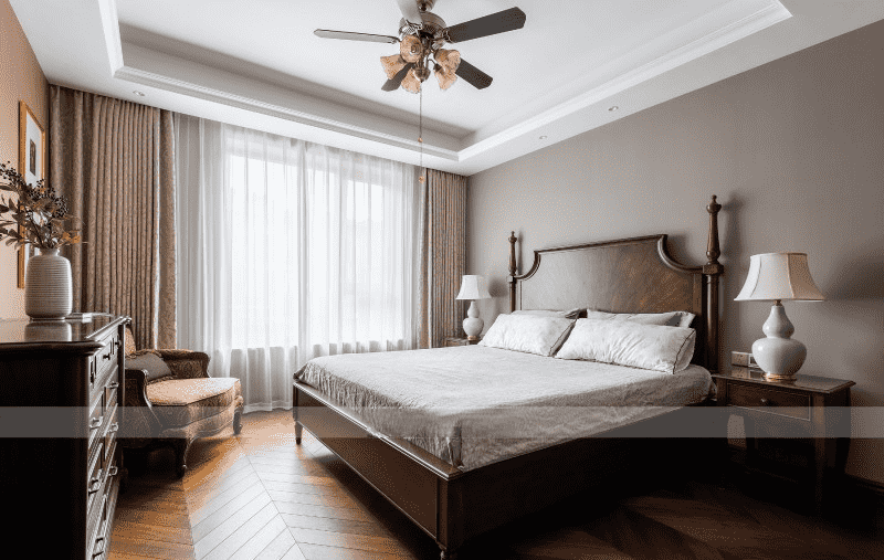 嘉定区350平美式风格别墅卧室装修效果图