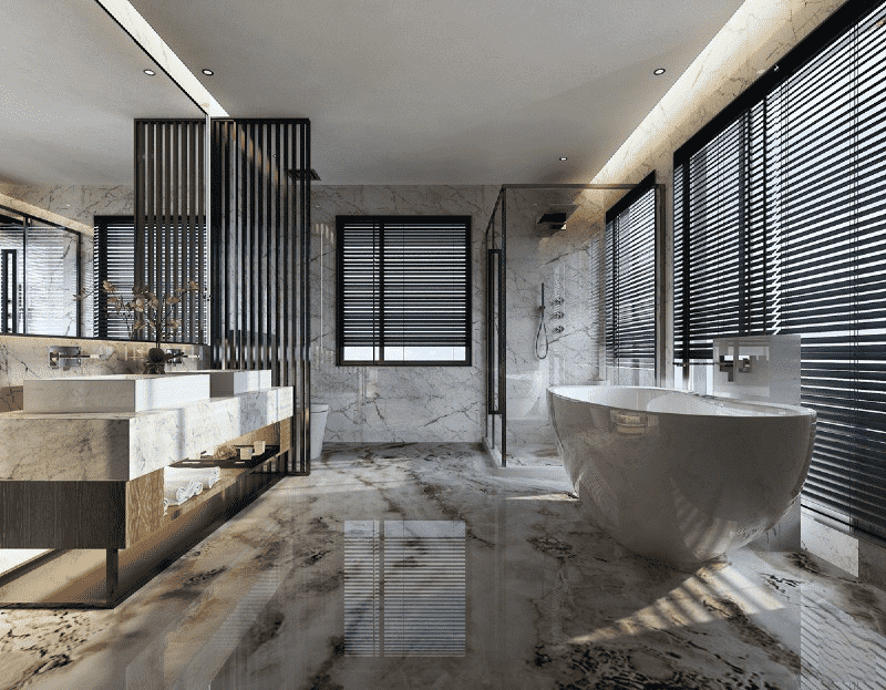 浦东棕榈泉花园402平混搭风格别墅卫生间装修效果图