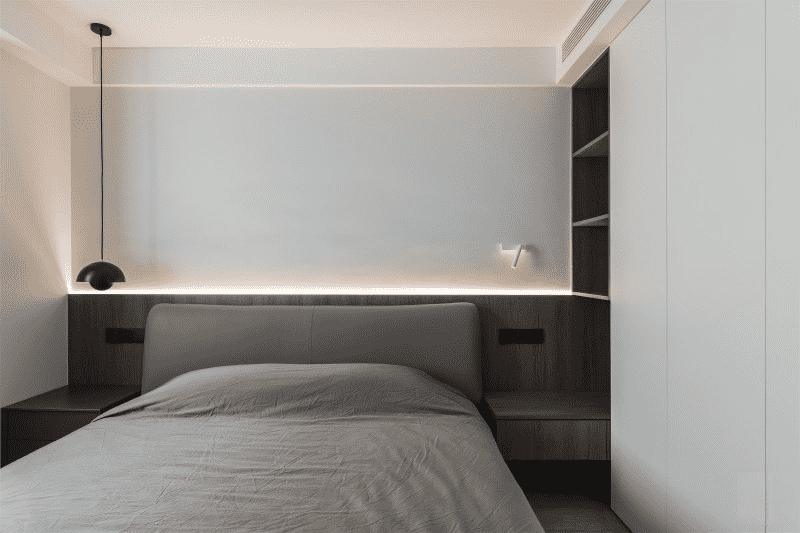 闵行区150平现代风格三房卧室装修效果图