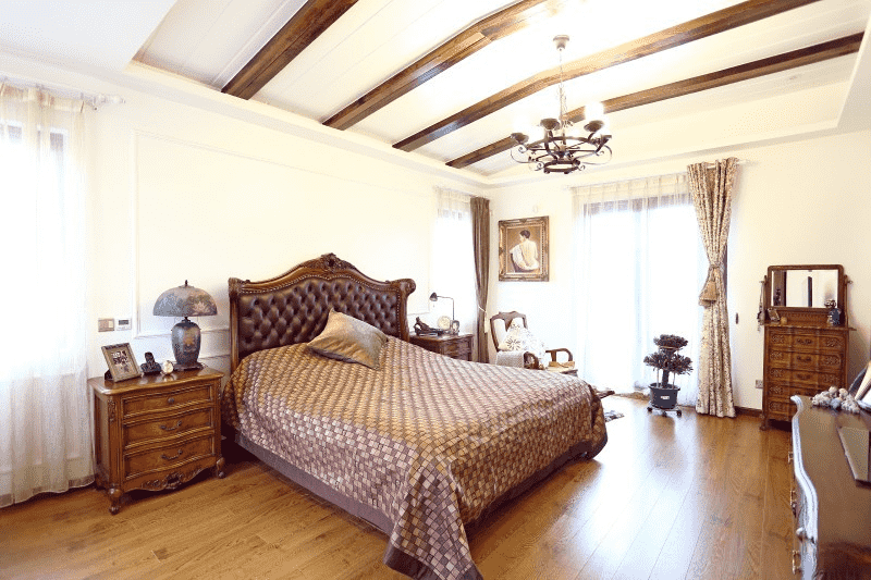 松江区龙湖好望山112平美式风格复式卧室装修效果图